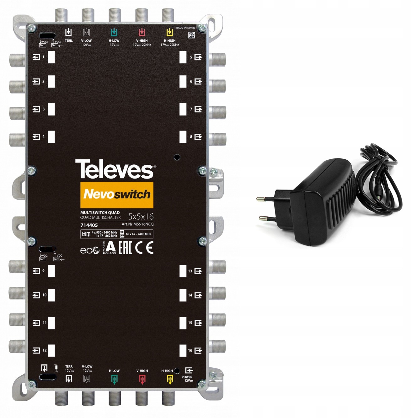 Televes MultiSwitch 5/ 16 Wyjść NevoSwitch Quad