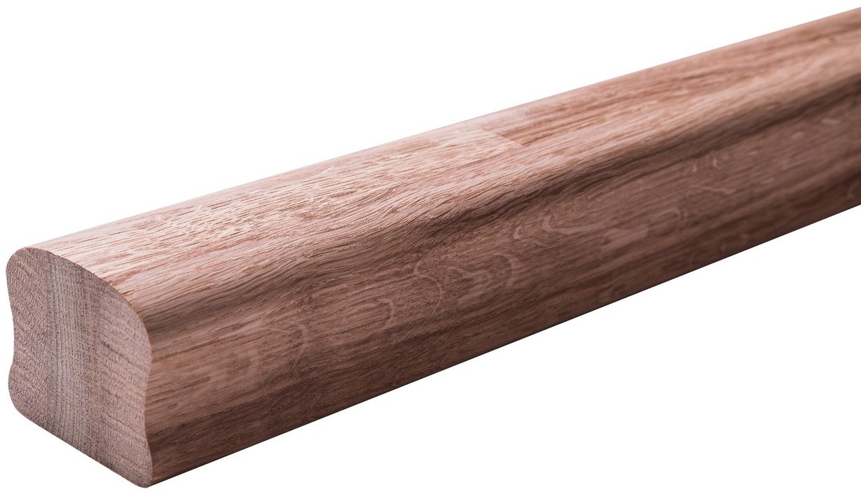 Kornik Poręcz z drewna dębowego 50 mm x 60 mm długość 1,5 m