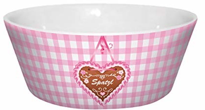 infinite by GEDA LABELS (INFKH) 13402 Oktoberfest Spatzl misa, miseczka porcelanowa, miseczka na musli, miseczka śniadaniowa, miseczka deserowa, różowa