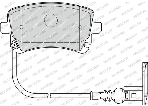 FERODO (FEDERAL-MOGUL) Zestaw klocków hamulcowych, hamulce tarczowe (FEDERAL-MOGUL) FVR1644