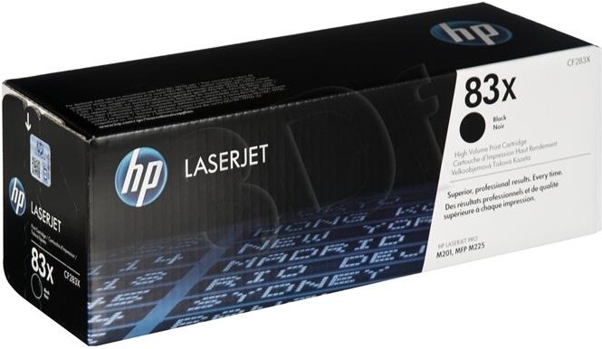 HEWLETT-PACKARD Toner HP CF283X (oryginał HP83X HP 83X; 2 200 stron; czarny) CF283X