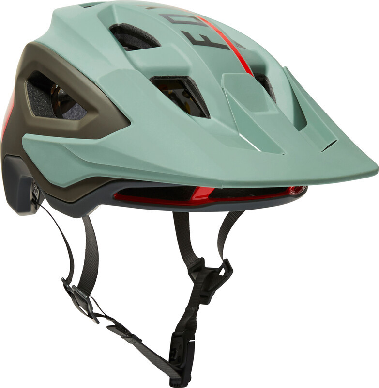 Fox Speedframe Pro Blocked Helmet Men, zielony S | 51-55cm 2022 Kaski MTB 29414-341-S