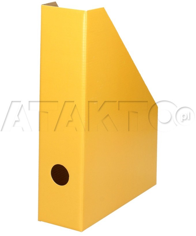 BANTEX Pojemnik czasopisma 70mm żółty H3500 BX5571