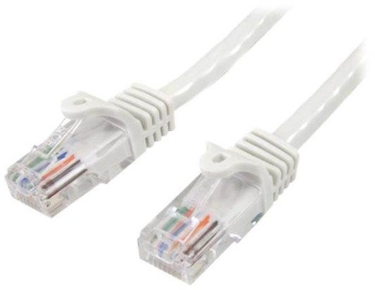StarTech com 5m White Cat5e / Cat 5 Snagless Ethernet Patch Cable 5 m - network cable - 5 m - white 45PAT5MWH