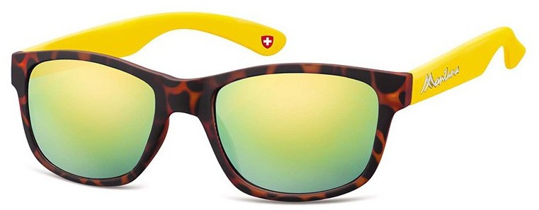 Montana Okulary nerdy M43D zolto-panterkowe revo M43D