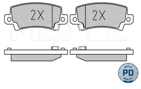 Wulf Gaertner Autoparts Zestaw klocków hamulcowych, hamulce tarczowe Wulf Gaertner Autoparts 025 238 1616/PD