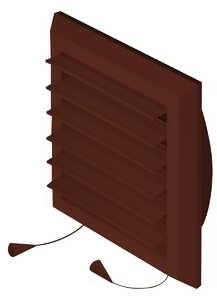 Awenta Kratka osłona wentylacyjna 14x14 TŻRS fi100 brązowa T38BR