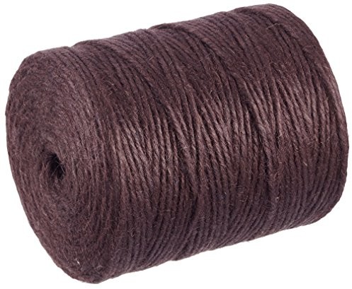 Rayher Hobby Rayher 4200305 z juty przędzy, 4-rzędowa, średnica 3,5 MM, szpula 280 m, ciemny brąz 4200305