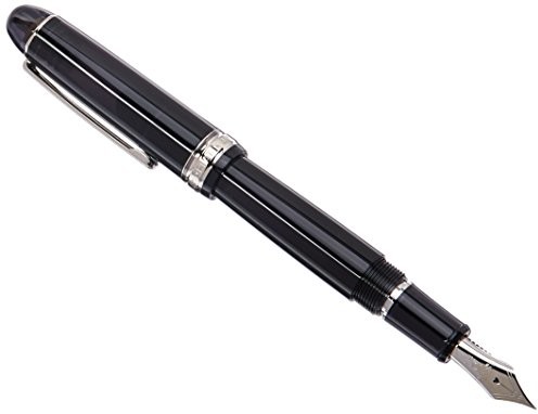 Platinum fountain Pen no3776 Century Black In Black NIB: Music 1643016