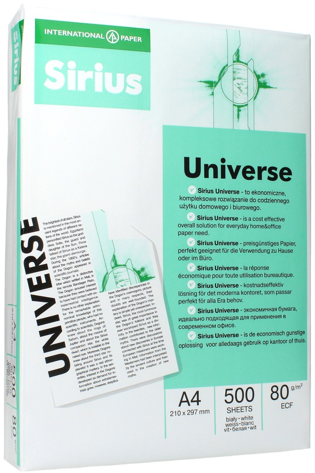 International Paper Papier ksero A4 80g 146 Sirius Universe (500)