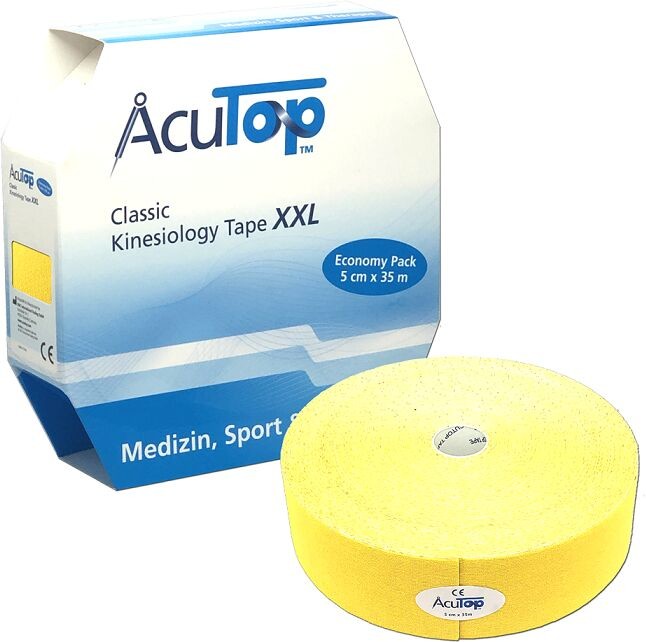 Tape Acutop AcuTop Classic XXL Kinesiology 35m ŻÓŁTY (ATC long)