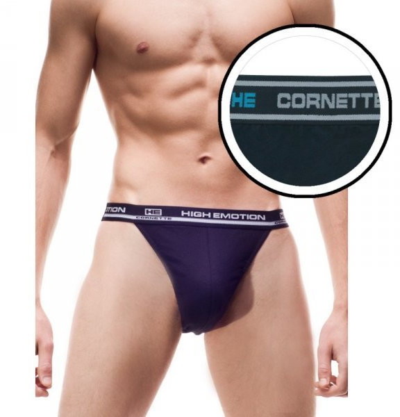 Cornette Tanga High Emotion granatowe slipy męskie