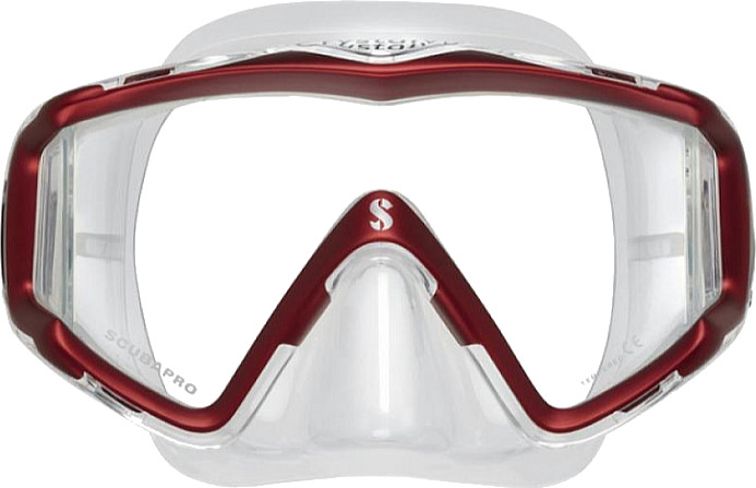 Scubapro Mask Crystal VU - Sil. Transp. - Red