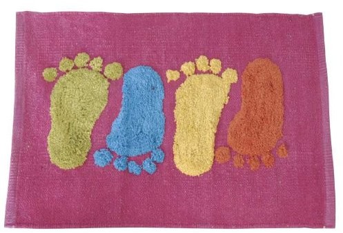MSV 140501 dywan, bawełna, motyw: Stopki, 80 x 50 x 0,1 cm 1122/140501