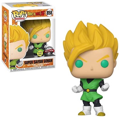 Funko Pop Dragon Ball Z figurka Super Saiyajin Gohan Glow in The Dark Pop Nr.858 winyl 12,8 cm 36711 36711
