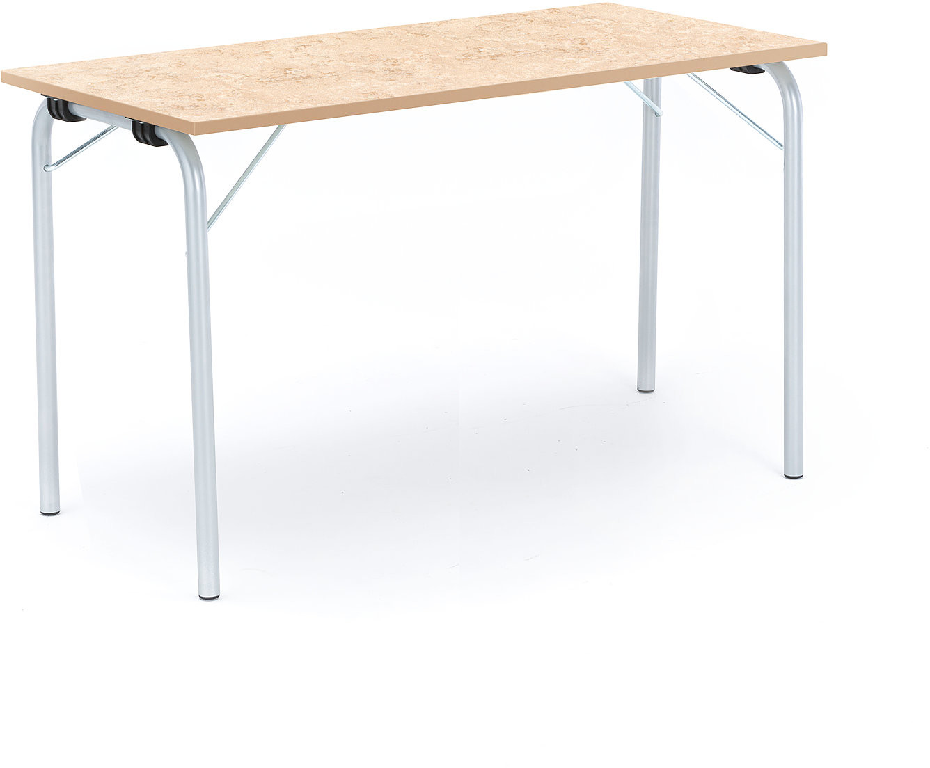AJ Produkty Foldable table Nicke 1200x500 TabletopForbo marmoleum decibel Barley 27