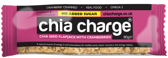 Chia Charge Baton energetyczny z nasionami chia FLAPJACK BERRY żurawinowy 80 g