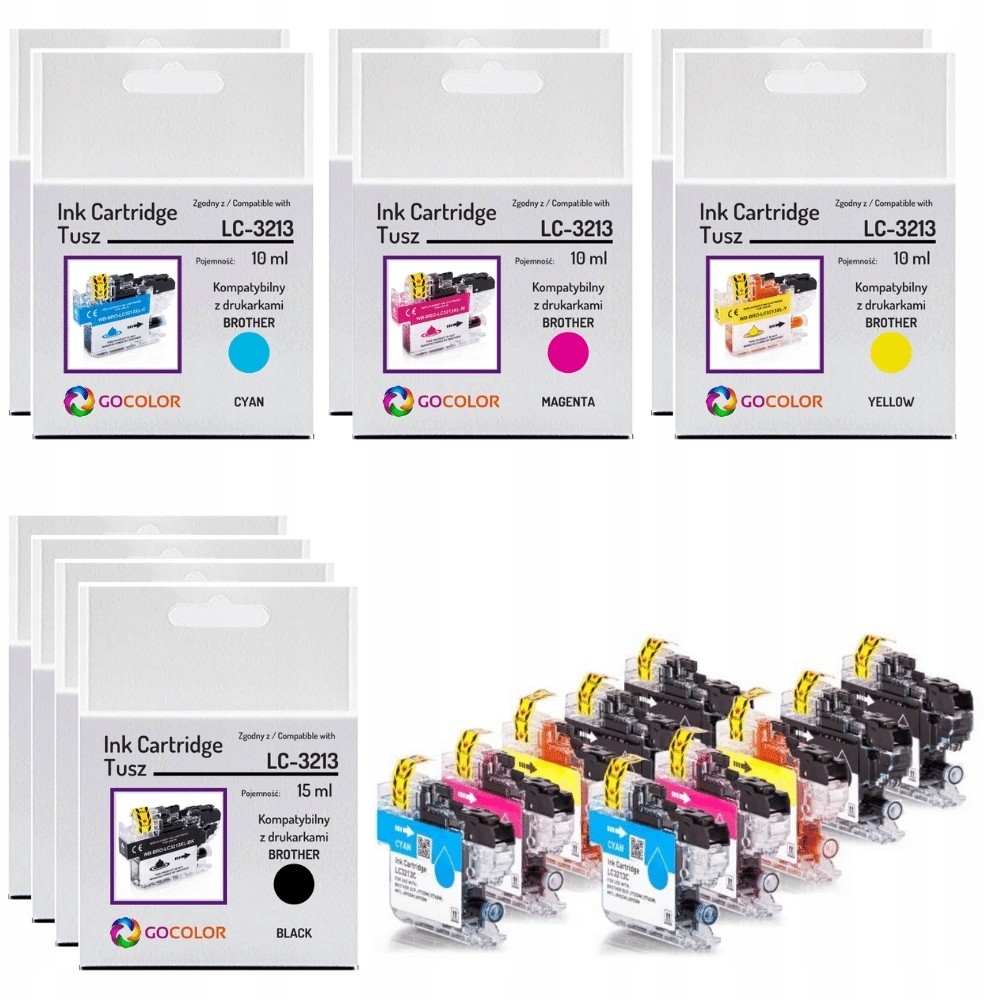 10 x tusz LC-3213 Dcp-j 572DW do Brother