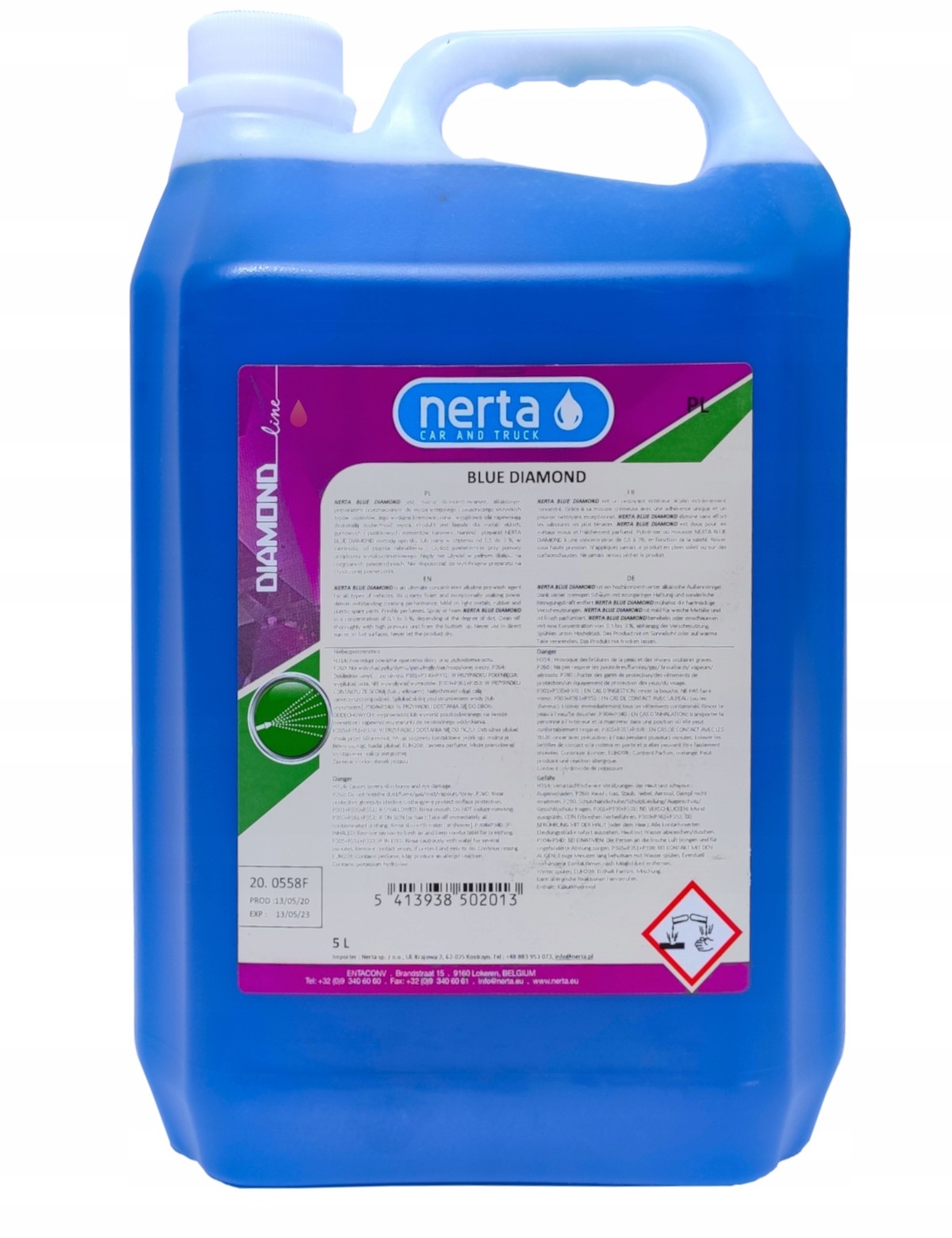 Nerta Blue Diamond wydajna bezpieczna piana 5L