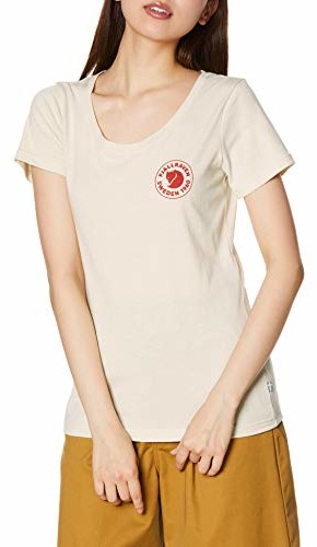 FJÄLLRÄVEN Fjällräven Damska koszulka z logo 1960 w podkoszulek biały biała kreda. XXS 83513