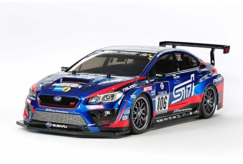 Tamiya 58645 Subaru 58645-1:10 RC WRX STI 24H Nürburgring TT-02, zdalnie sterowany samochód/pojazd, budowa modeli, zestaw do montażu, hobby, montaż, niebieski 58645-000