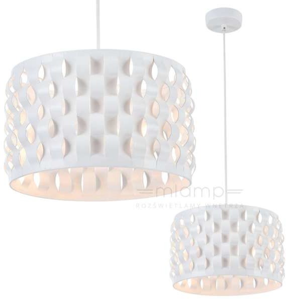 Maytoni LAMPA wisząca DELICATE MOD196-PL-02-W Maytoni ażurowa OPRAWA okrągły zwis biały MOD196-PL-02-W
