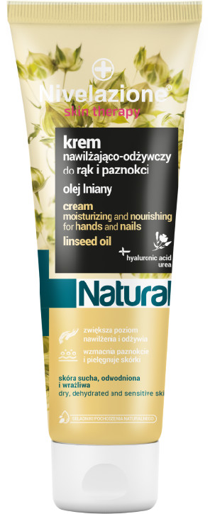 Nivelazione Skin Therapy NIVELAZIONE Skin Therapy Natural Nawilżająco-odżywczy krem do rąk i paznokci z olejem lnianym NIM0035