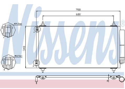 NISSENS Chłodnica klimatyzacji 940108