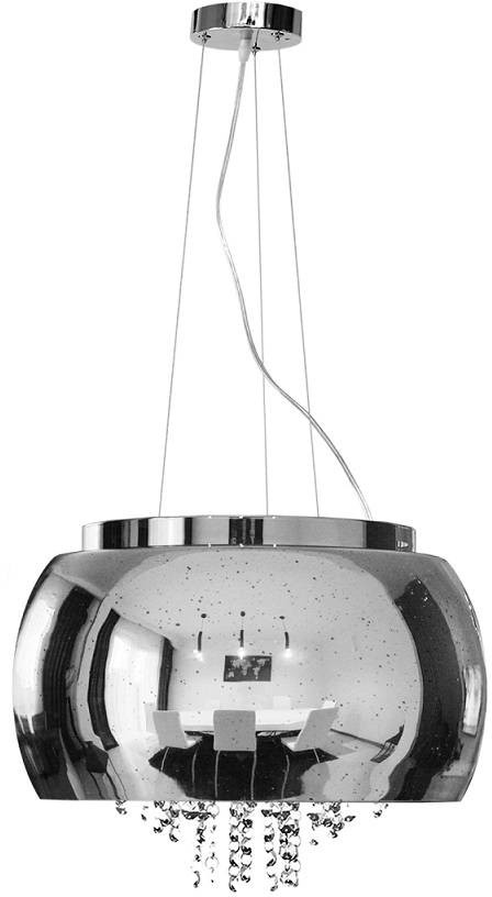 Decorativi Lampa szklana chrom COSMOS koraliki z prześwitami 50cm 519 Decorativi 519
