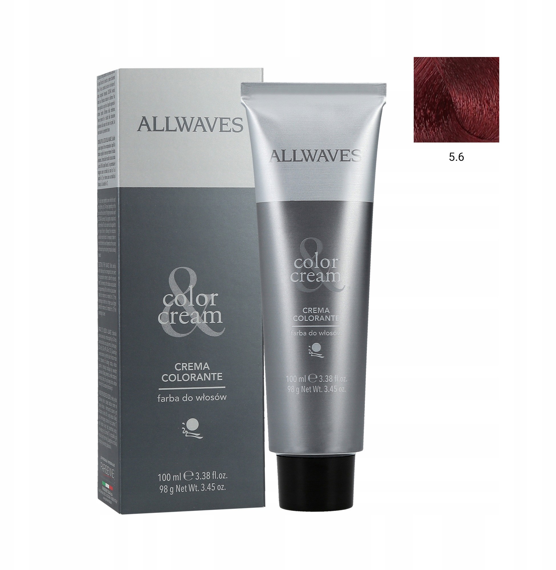 ALLWAVES Cream Color Farba Do Włosów 5.6 100 ML