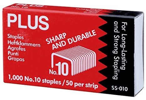 Plus Japan paczką 20.000 zszywek nr 10, wysokiej jakości zszywek, 20 A 1.000 staple SS-010