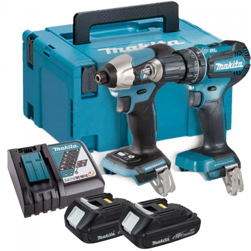 MAKITA DLX2414AJ - Zestaw combo DTD157 + DHP487 DLX2414AJ