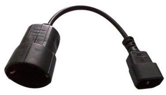 Eaton Adapter 10A IEC320 C14 auf SCHUKO Buchse - SCHUKO-CEEADAPT