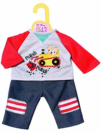 Dolly Moda Zapf Creation 870518  spodnie z bluzą, odzież dla lalek 39-46 cm