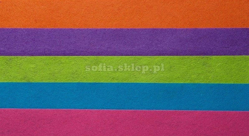 Folia Filc A4 Zestaw 1 Neon A/5, Folia