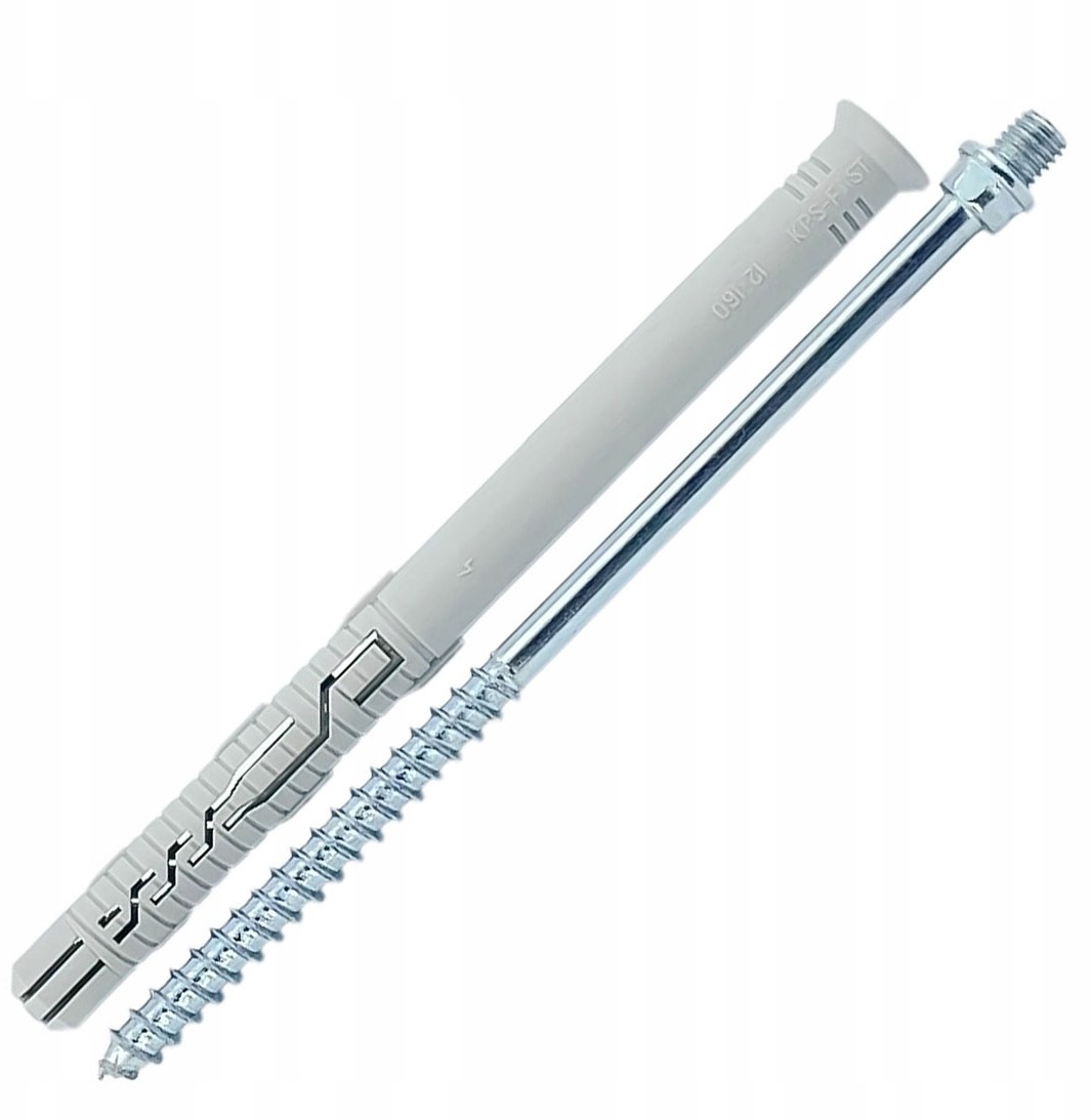 Kołek z wkrętem dwugwintowym M8 do obejm 12x160mm