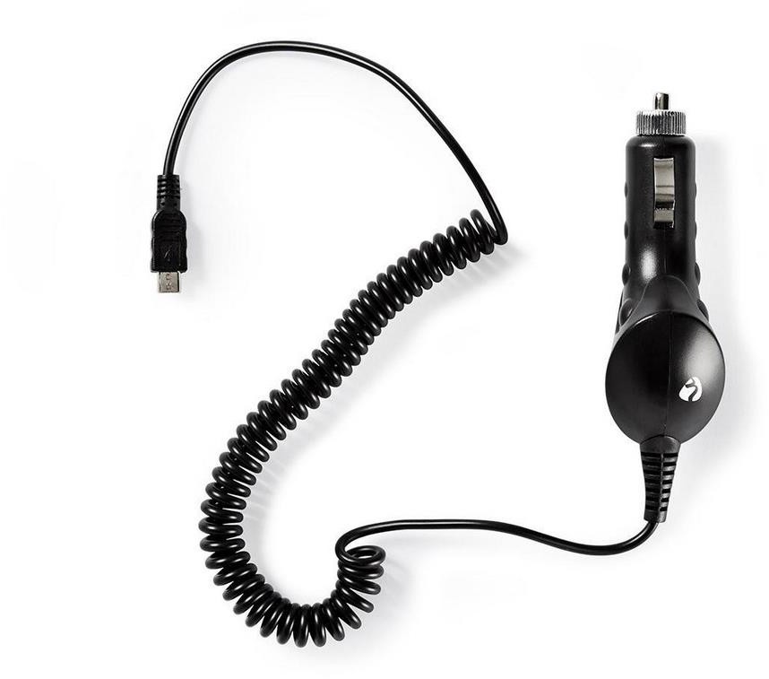 Nedis Nedis CCHAU100ABK - Ładowarka samochodowa 1xUSB 5V / 1A + kabel micro USB