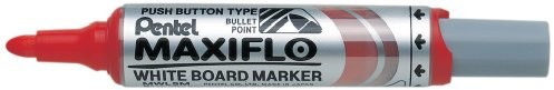 Pentel Maxiflo MWL5 M Boardmarker 12 sztuk Czerwony MWL5M-BO