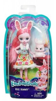 Mattel Enchantimals Lalka + Zwierzątko Bree Bunny