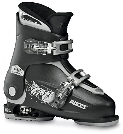 ROCES Idea Up 19.0 22.0 z dwoma zawiasami umożliwia dziecięca na buty narciarskie, Black/Silver, 30 35 450491