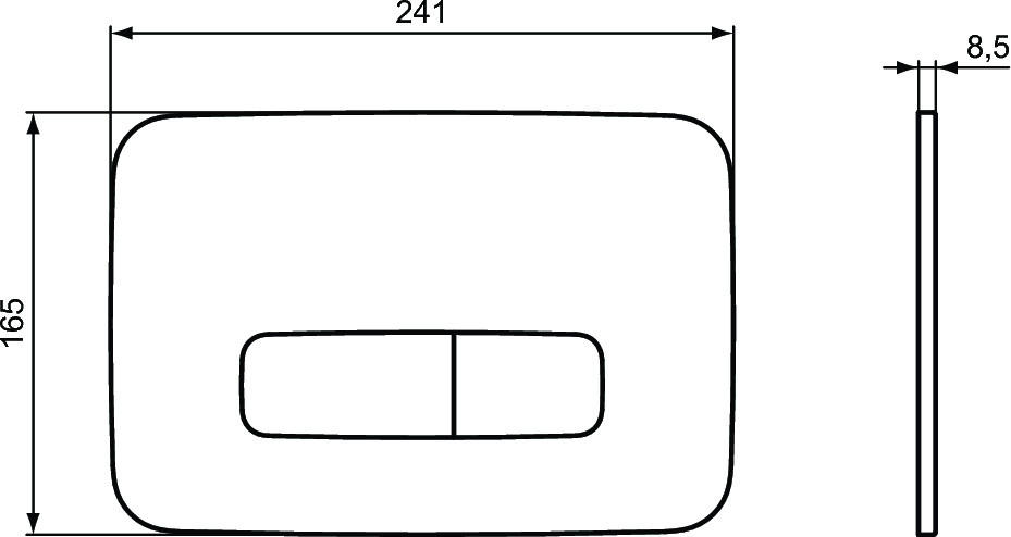 Ideal Standard ProSys Przycisk spłukujący chrom R0124AA