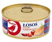 Auchan - Łosoś kawałki w sosie pomidorowym