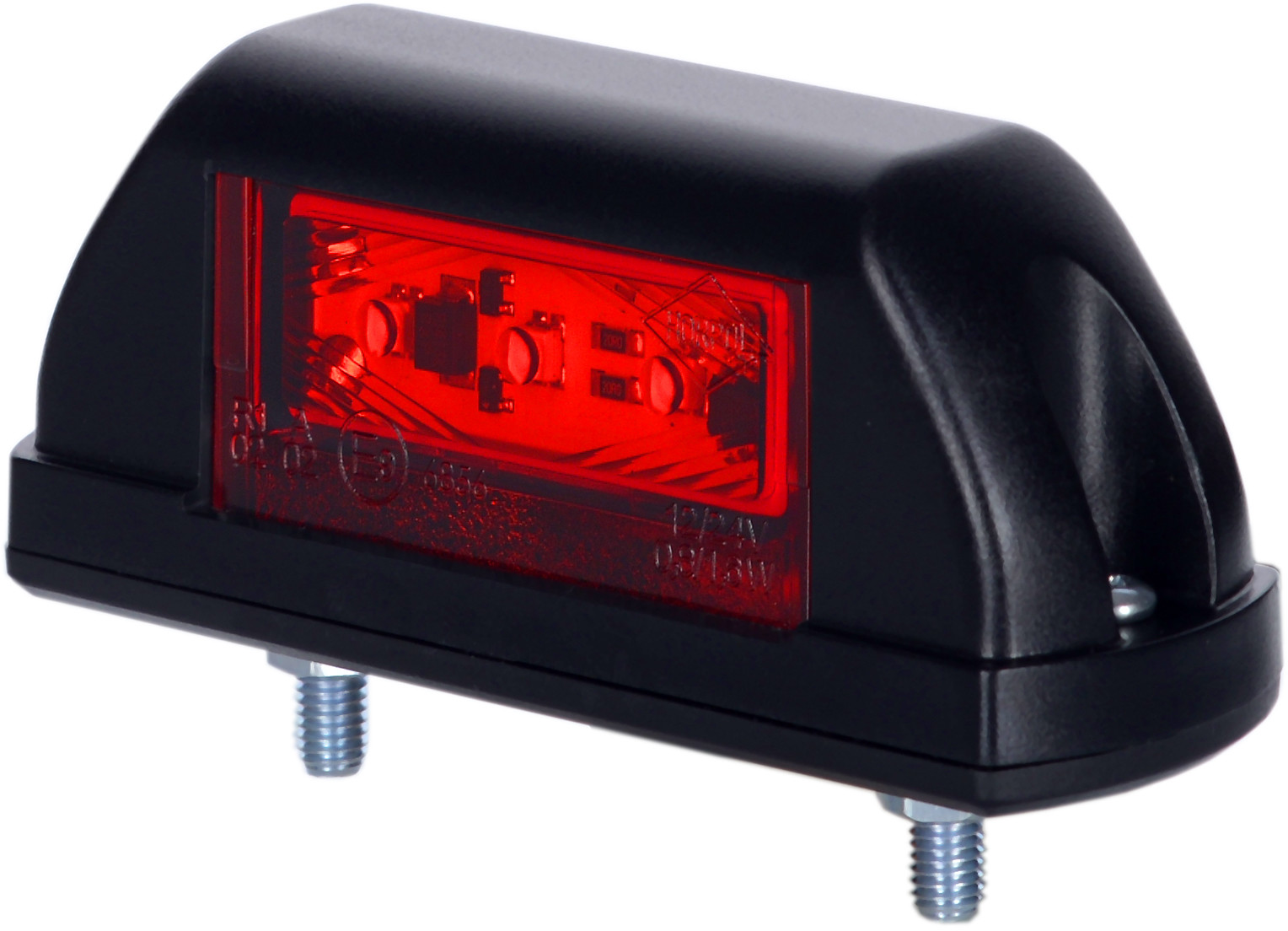 HORPOL Lampa LED obrysowa biało-czerwona 12V/24V (LD703)