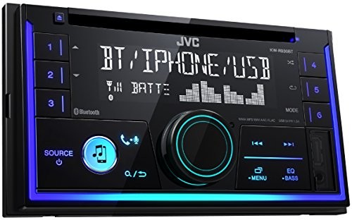 JVC KW-r930bt podwójna-DIN CD-Receiver z zestawem głośnomówiącym Bluetooth-i audio streaming czarna KW-R930BT