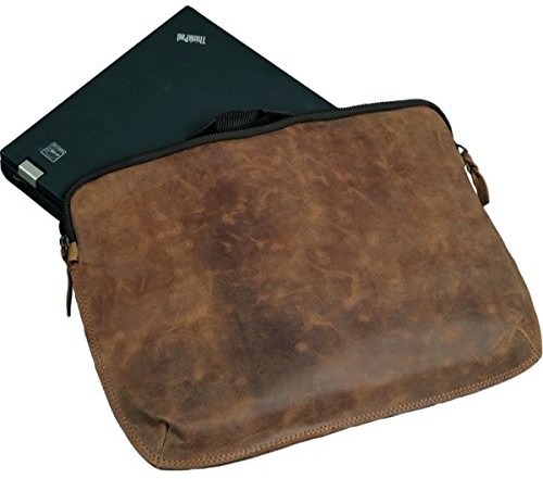 Alassio , 601360  Laptopsleeve Style, 15.6 cala, wykonana z prawdziwej skóry brązowy 601360