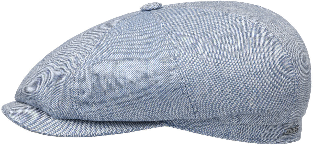 Płaski Kaszkiet z Lnu Hatteras Classic by Stetson, jasnoniebieski, 63 cm Płaski Kaszkiet z Lnu Hatteras Classic by Stetson, jasnoniebieski, 63 cm