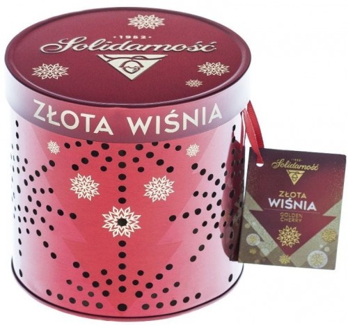 Solidarność Czekoladki Złota Wiśnia 187g w eleganckiej puszce Lampion 5705-46140