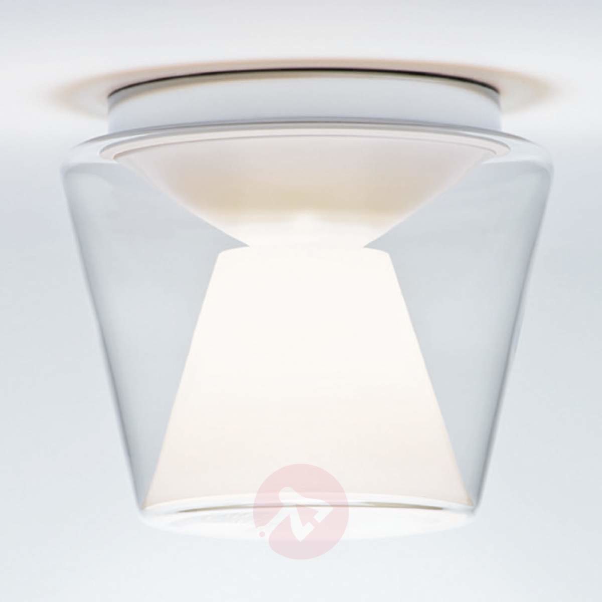 Lampa designerska LED z dmuchanego szkła Annex