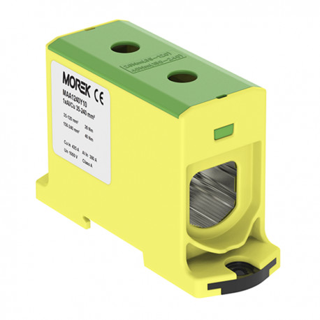 Geberit MOREK szynowa 35-240mm2 żółt-ziel 2otwor AL/CU TH35 1P MAA1240Y10 Morek 3996 MAA1240Y10