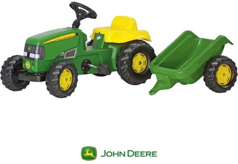 Rolly Toys Traktor Kid John Deere Z Przyczepą